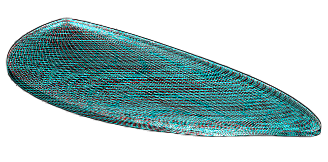 hideoscillous surfboard CAD rendering