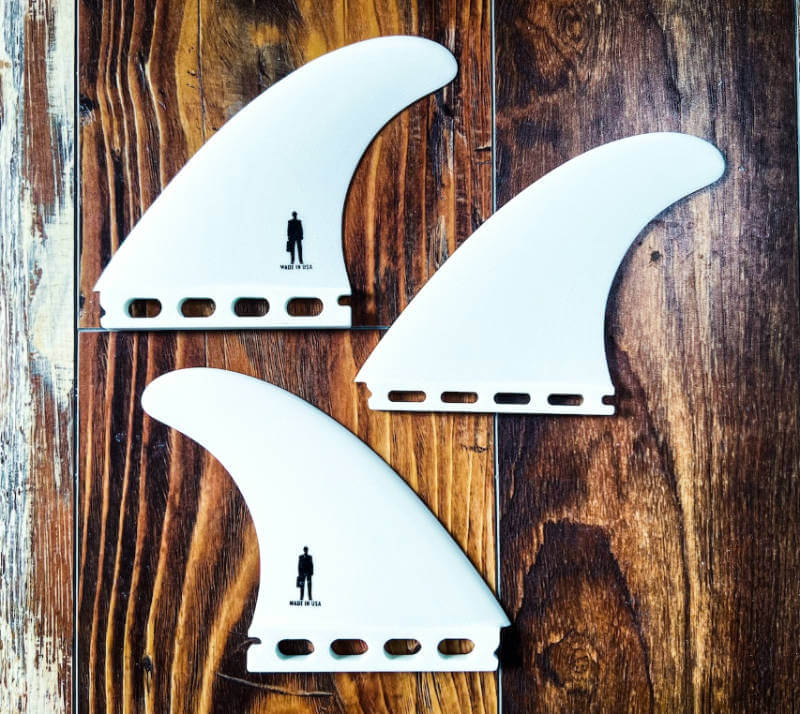 powerbroker xl thruster fins made in USA for big surfers