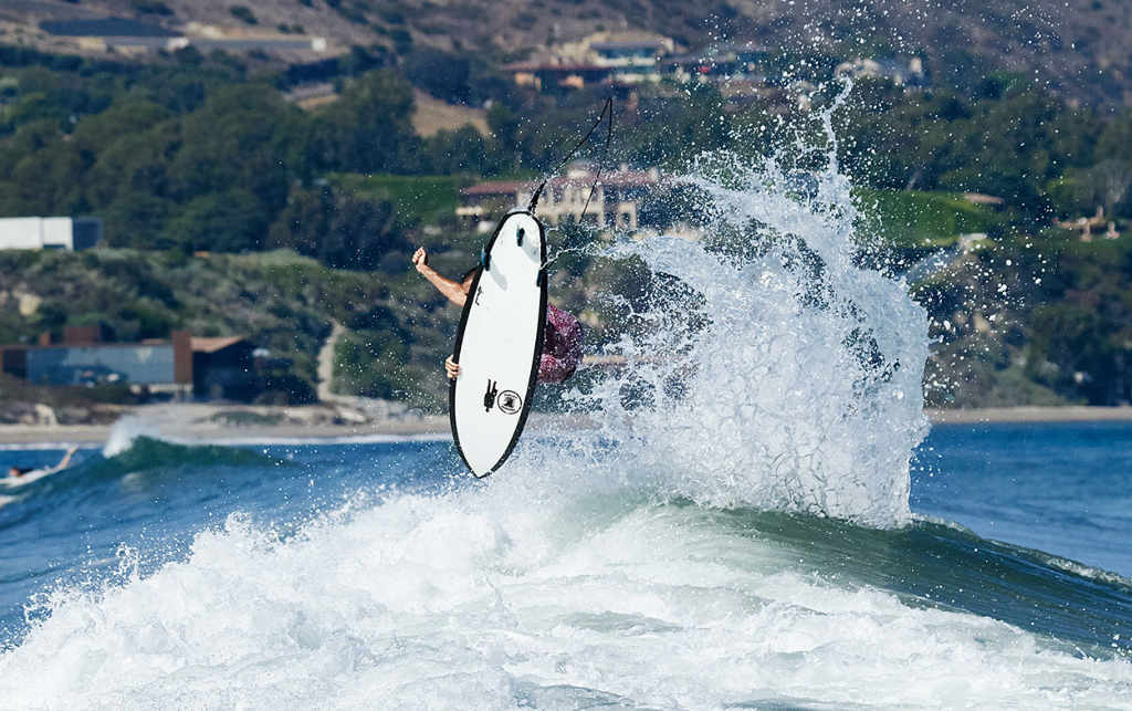 apache surfboard carbon footprint air shot with surfer forrest