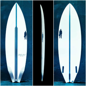 Twinstitch performance twin fin surfboard