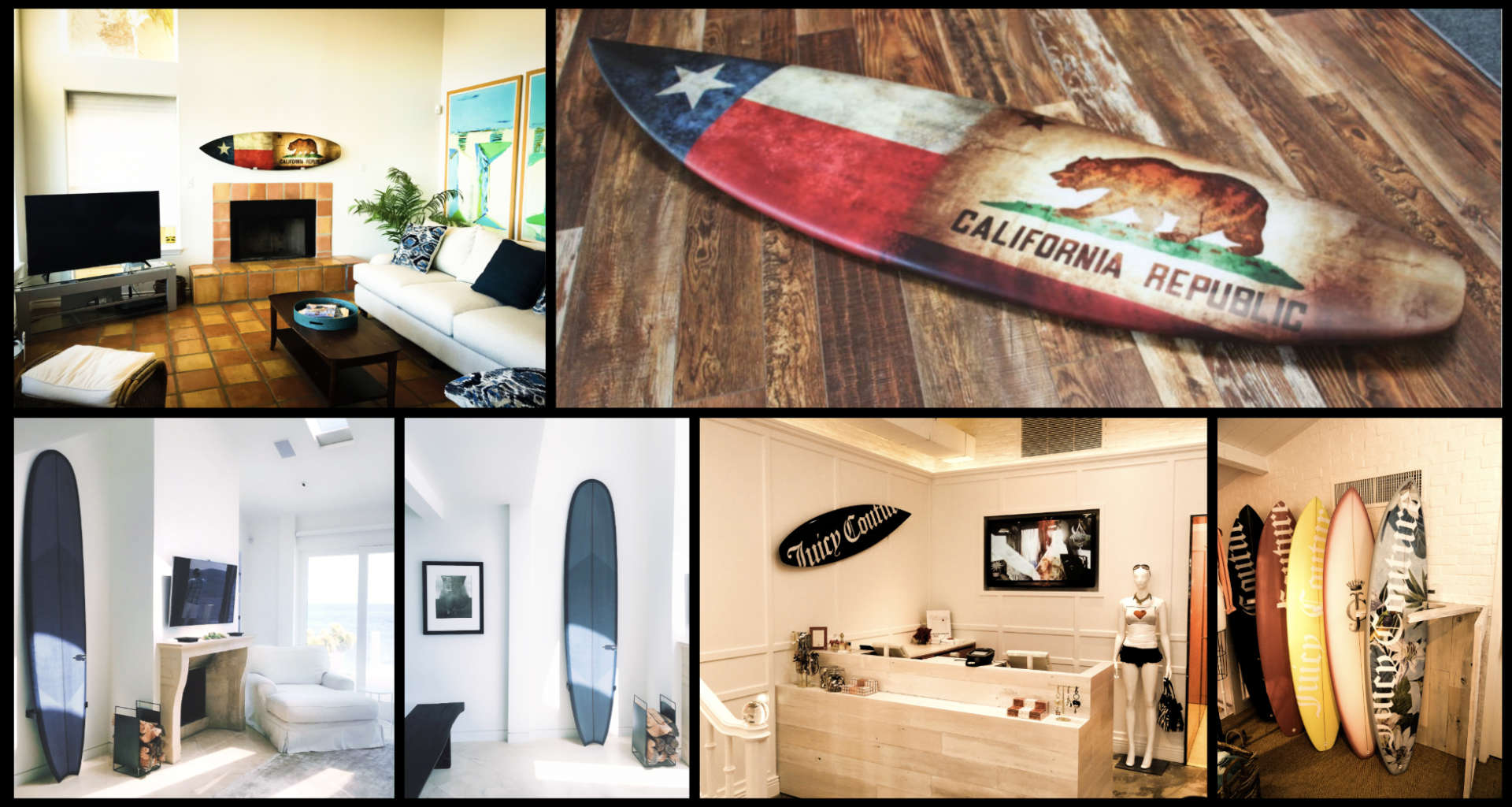 custom branded and decorative surfboards built by hand in ventura, ca