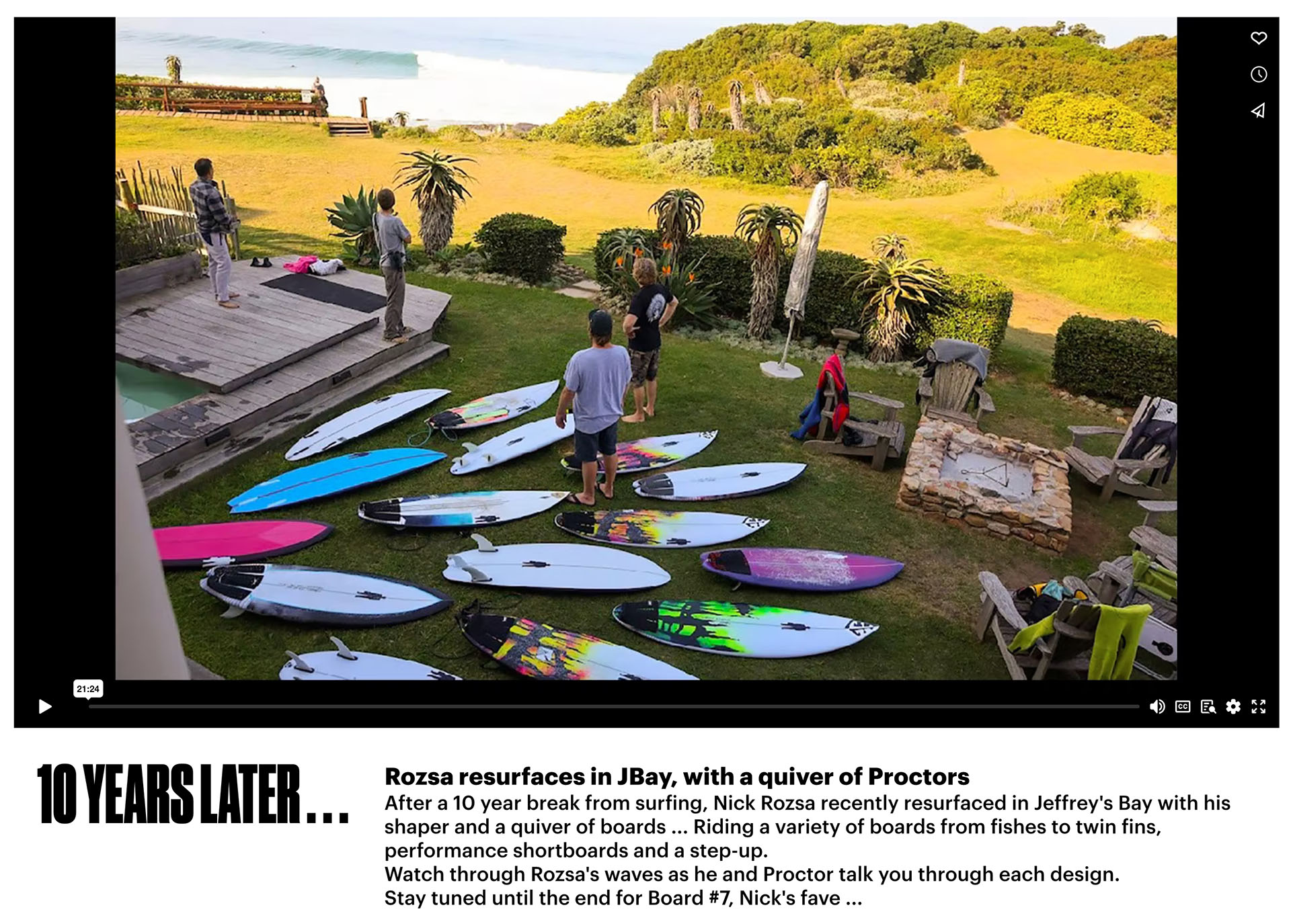 10 Years Later . . . Rozsa resurfaces in JBay, with a quiver of Proctors