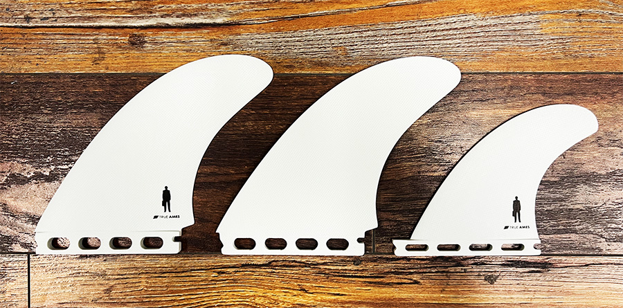 THE MAGNUM OPUS 2+1 powerbroker twinfin set in sleek foiled solid fiberglass