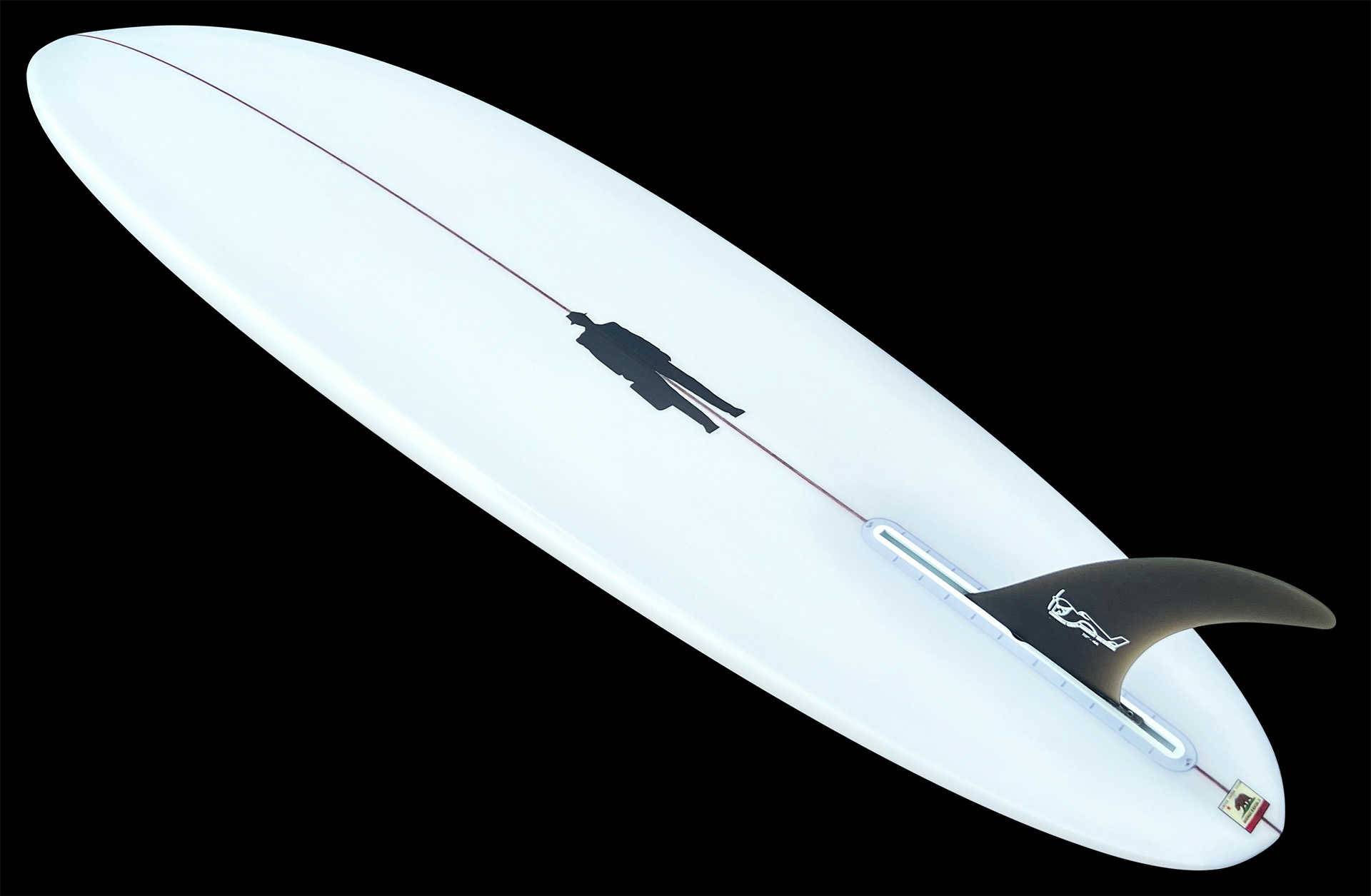 bullet single fin surfboard shaped by todd proctor