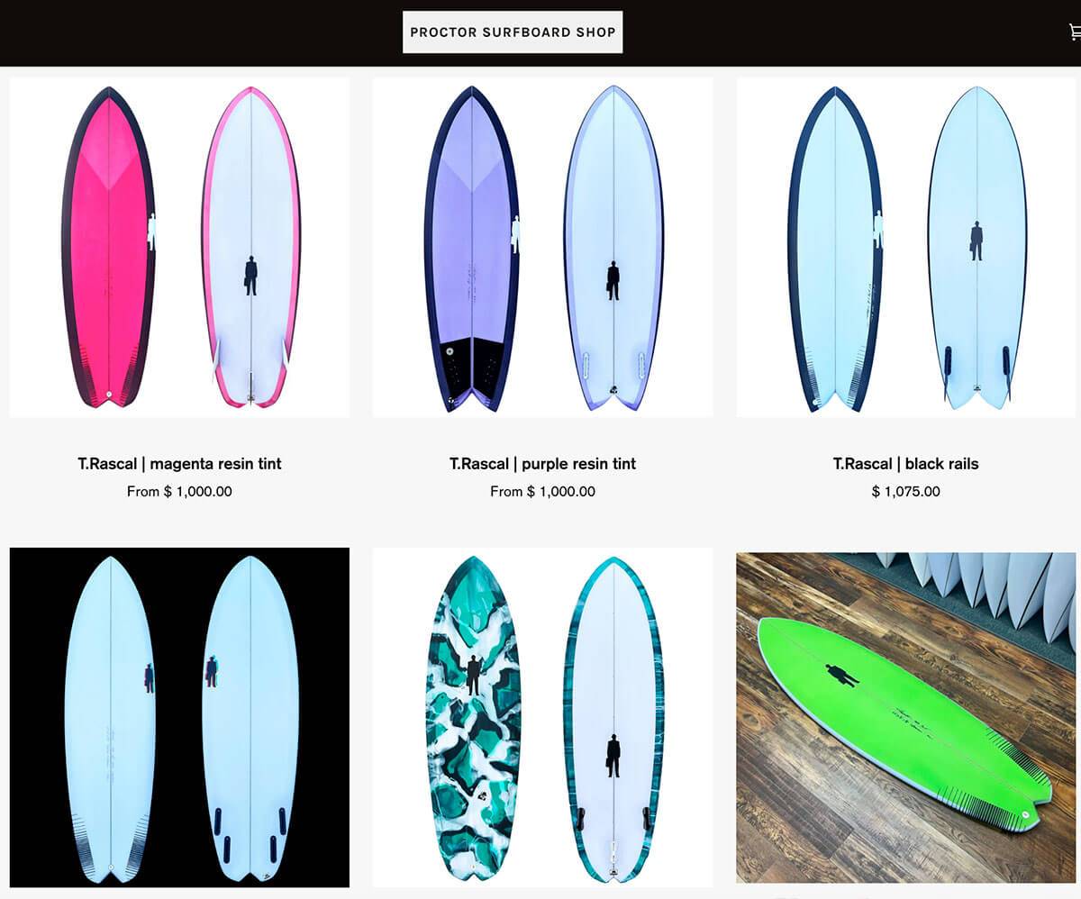 buy trascal surfboards in the online shop